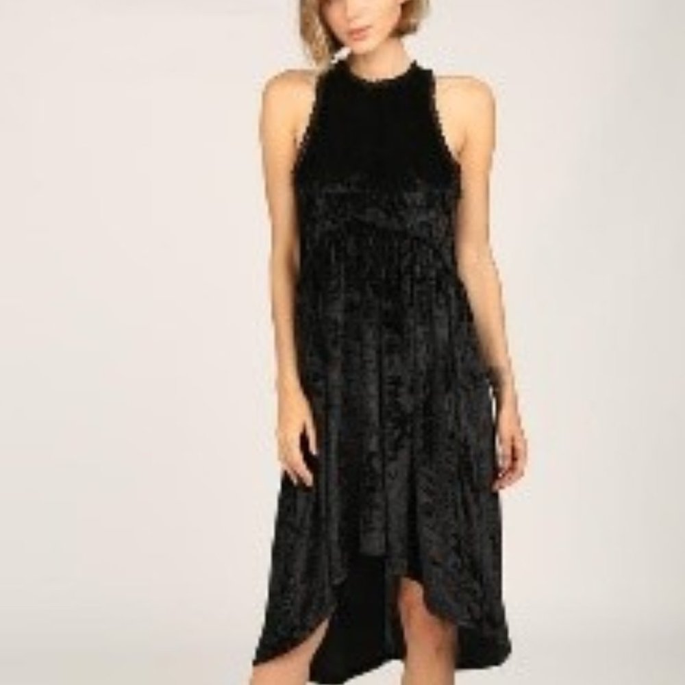 Black Velvet Racerback Dress!
